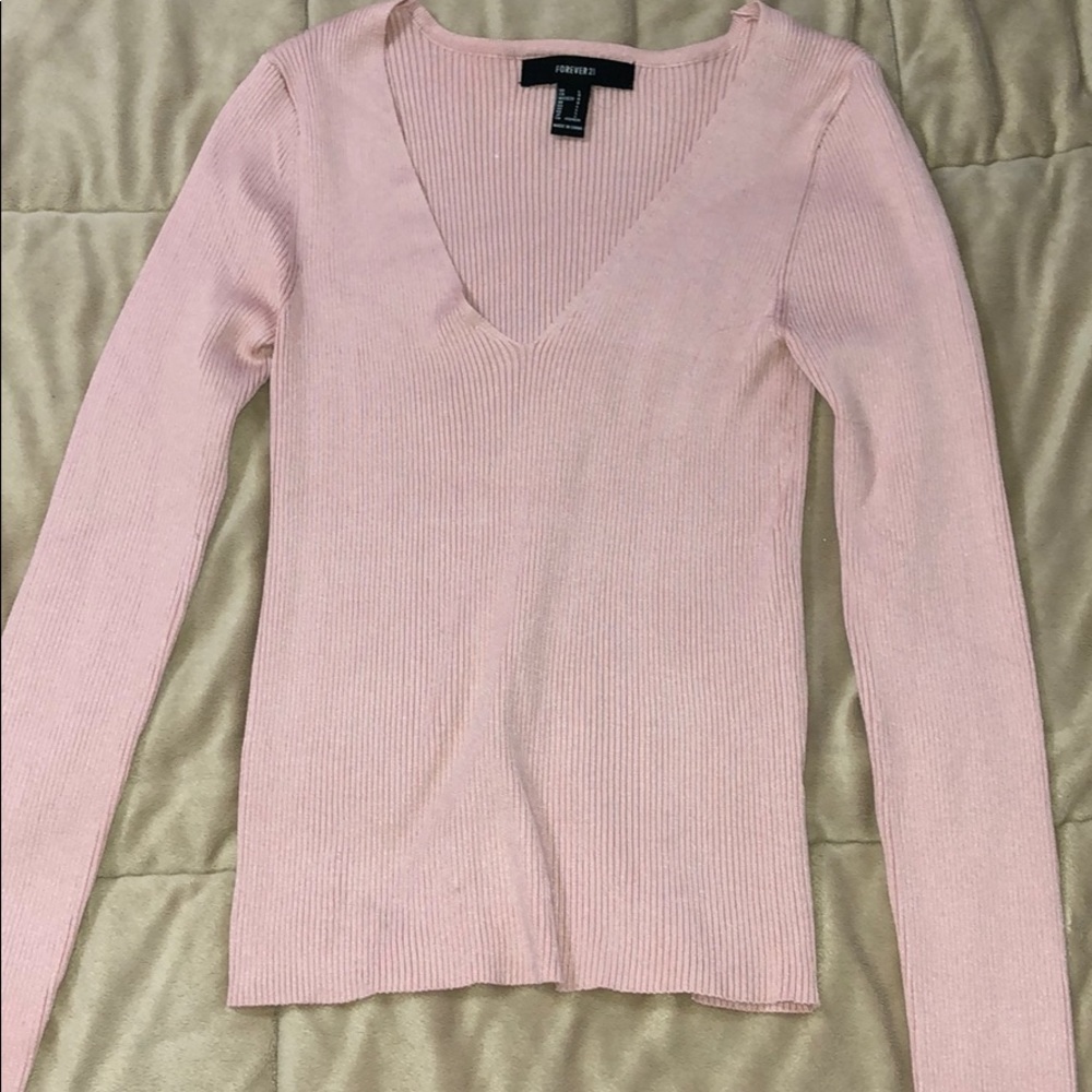 Forever 21 blush pink shirt